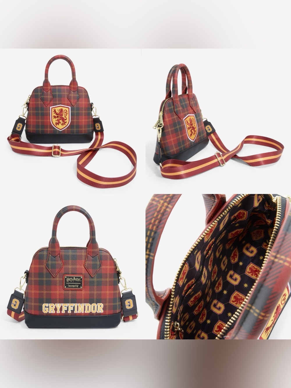 NWOT Loungefly Harry Potter Gryffindor Plaid
Crossbody Bag